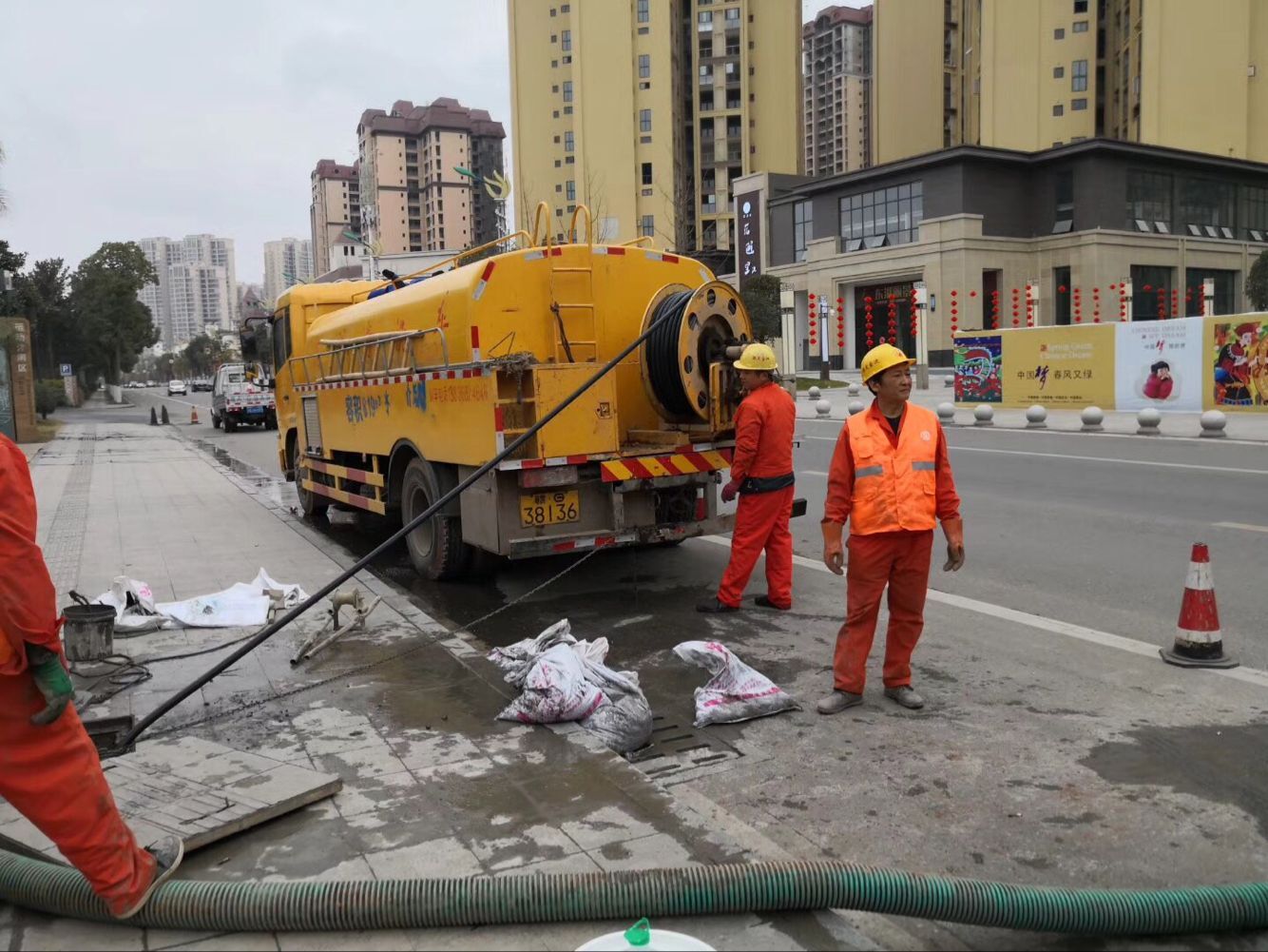 鸡泽排污管道清淤-管道清洗